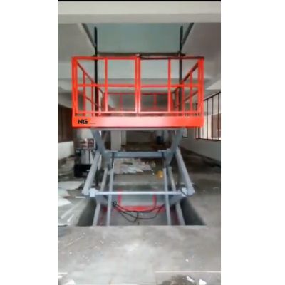 Pit mounted scissor lift